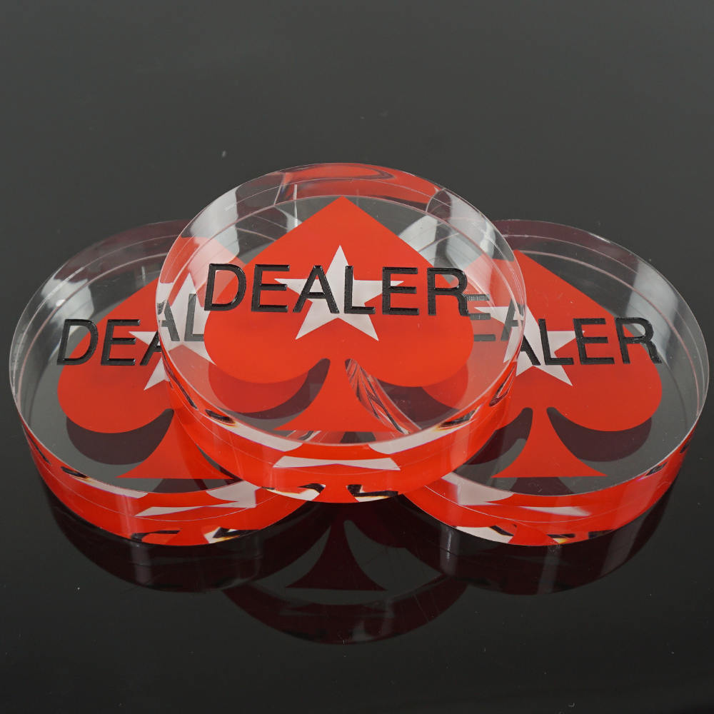 Dealer 20-09 Red Acrylic Without Rubber Ring