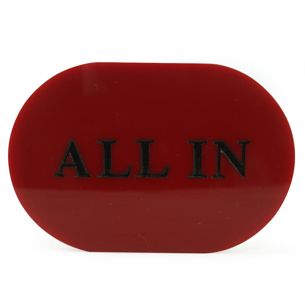 All in 20-04 Oval Red White Double Layer