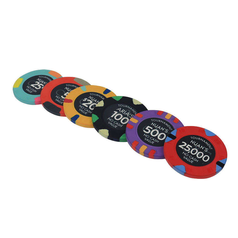 CMC058 Wholesale Luxury 39mm Ceramic Poker Chips 10g Free Design Customized Your Logo Engraved Ceramic Chips for Casino Game