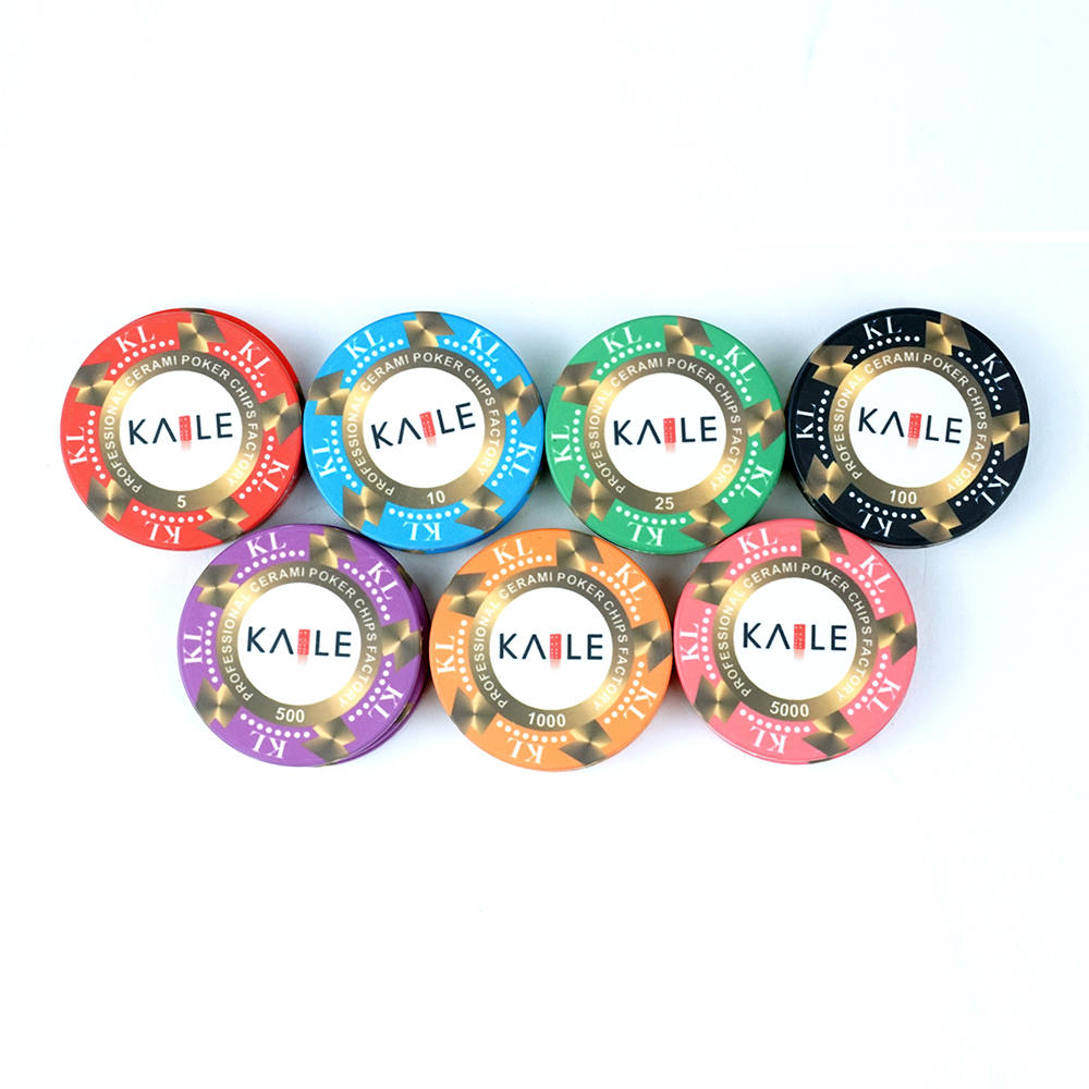 Seven Color Ceramic Chips