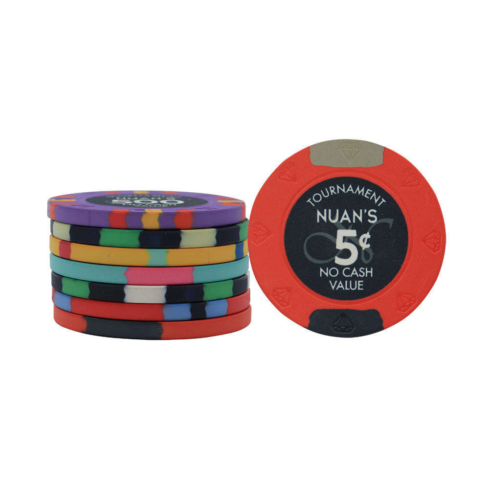 CMC058 Wholesale Luxury 39mm Ceramic Poker Chips 10g Free Design Customized Your Logo Engraved Ceramic Chips for Casino Game