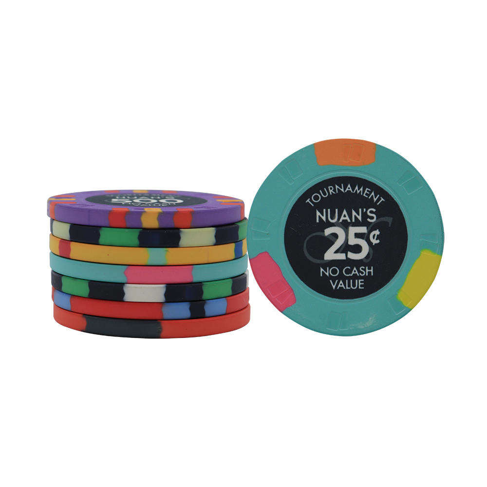 CMC058 Wholesale Luxury 39mm Ceramic Poker Chips 10g Free Design Customized Your Logo Engraved Ceramic Chips for Casino Game