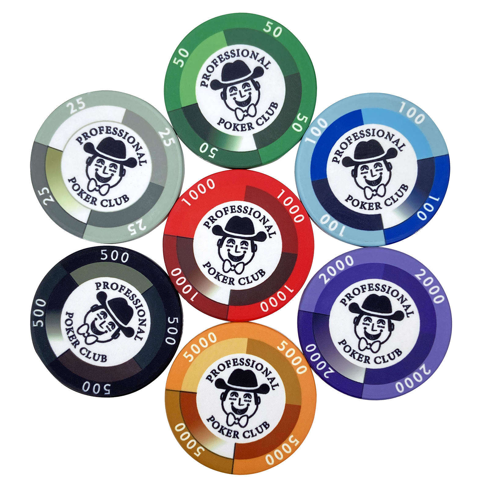 CMC108 Professional Magician Design Ceramic Poker Chips 10g High Quality Complete Casino Chip Custom Logo 39 43 45 46 50 52mm Can Made