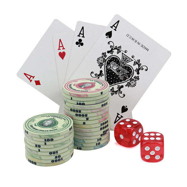 CMC062 Professional Factory Custom 10g Ceramic Poker Chips Hot Stamp Dollar Design Customizable for Casino Entertainment Products