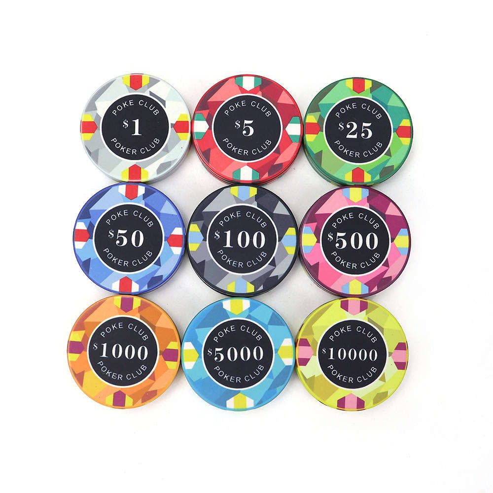 CMC096 Free Design and Sample 10g Ceramic Poker Chips Tournament 39mm Custom Your Any Logo from China Manufacturers for Casino Game