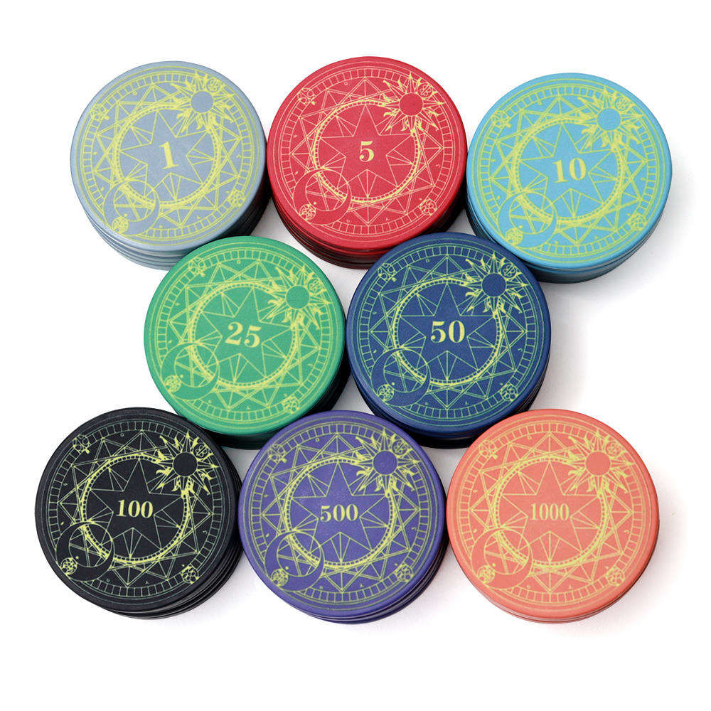 CMC104 Factory Supply 43mm Chips De Poker Ceramic 12g with Custom Logo Keramik Wsop Design Can Custom for Caisno Royale Table Game