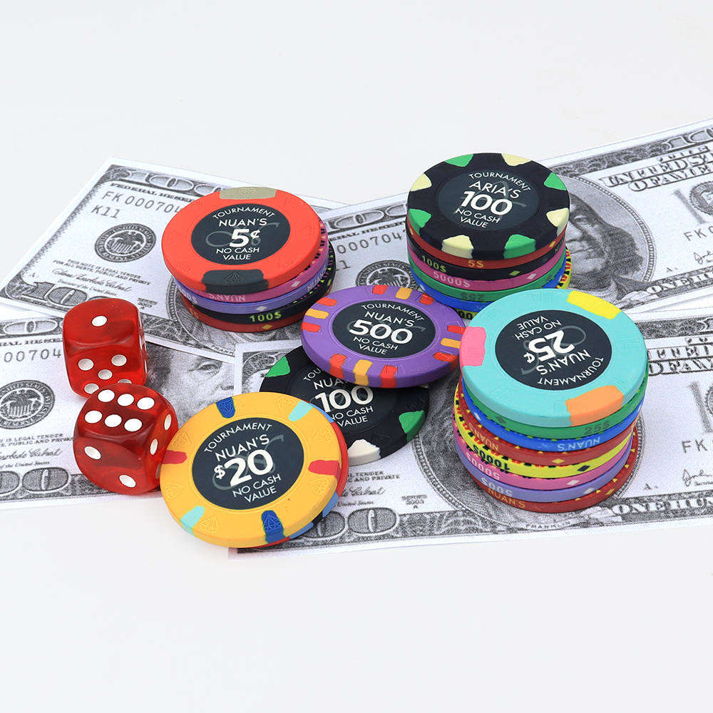 CMC058 Wholesale Luxury 39mm Ceramic Poker Chips 10g Free Design Customized Your Logo Engraved Ceramic Chips for Casino Game