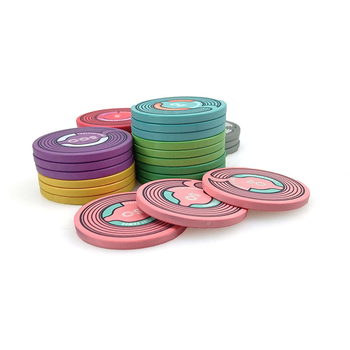 CMC060 Ready to Ship Ceramic 39mm Poker Chips 10g Custom Ept Logo Free Design Free Sample from Kaile Poker Chips Factory for Table Game