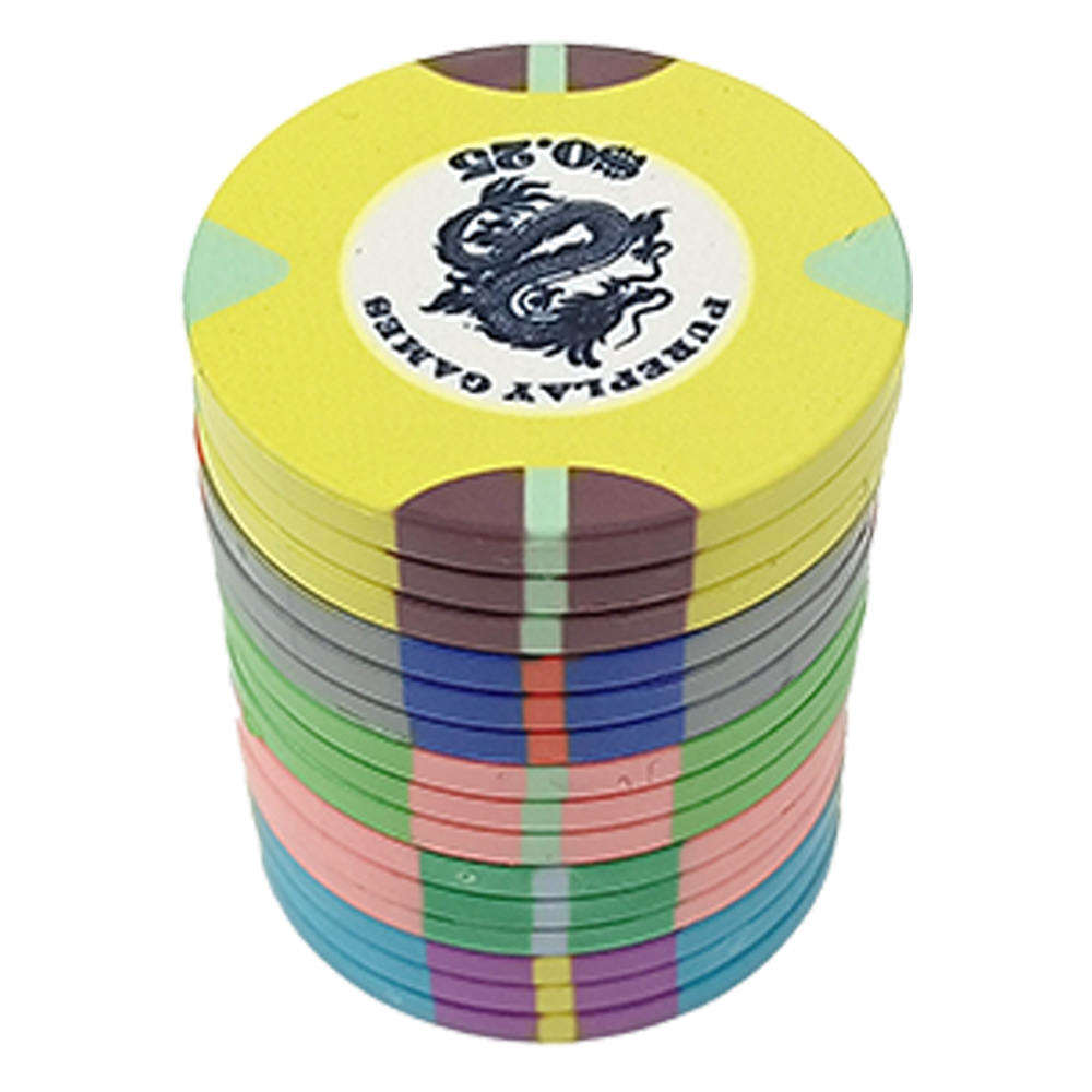 CMC116 Low Moq Custom Casino Ceramic Poker Chips Set 39mm Chips 10g from Professional Poker Chips Factory for Funny Game