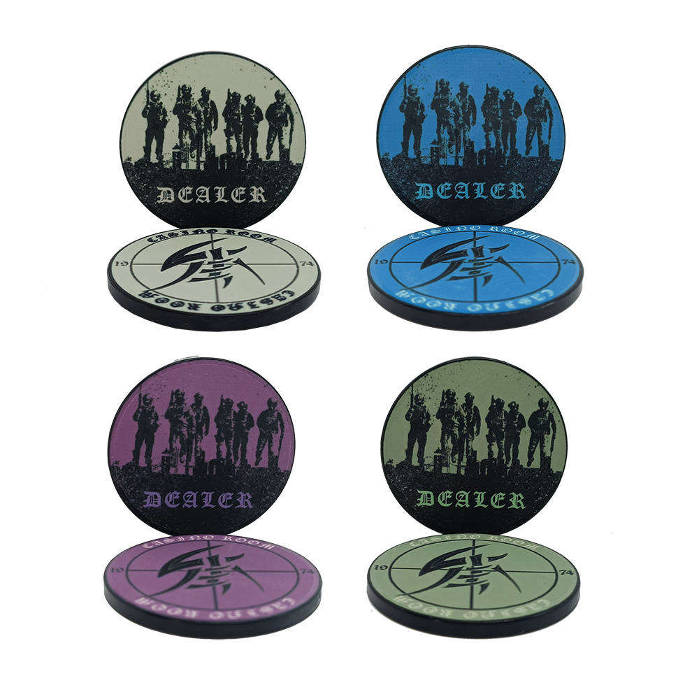  Professional 12g Poker Chips Ceramic43mm Custom Logo Dealer Printed Set Casino Grade Chip Factory Wholesale for Gambling Game