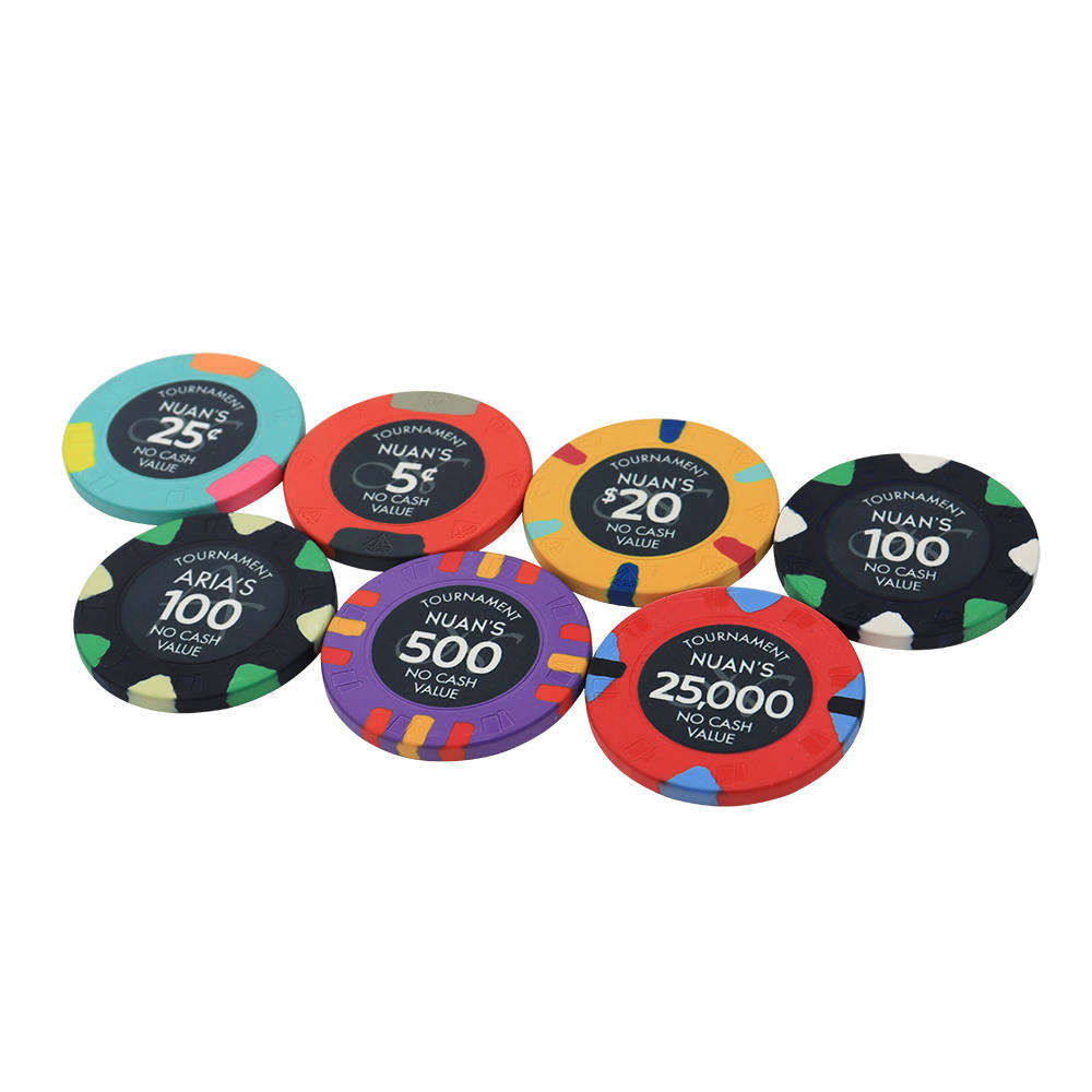 CMC058 Wholesale Luxury 39mm Ceramic Poker Chips 10g Free Design Customized Your Logo Engraved Ceramic Chips for Casino Game