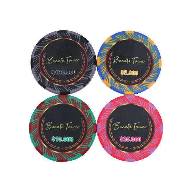 CMC050 Factory of Cheap Price Custom Ept Ceramic Poker Chips Hot Stamp Bulk in China with Good Quality and Various Colors for Choose