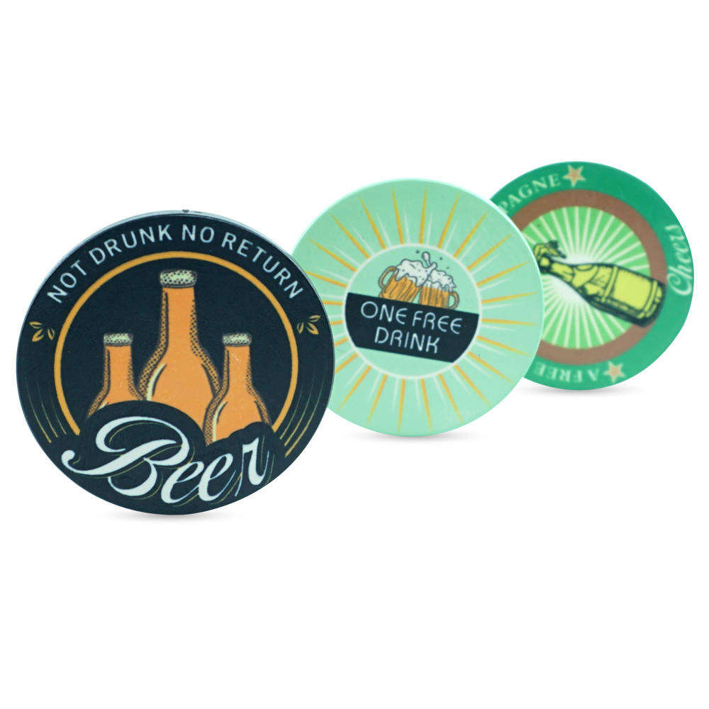 CMC053 Personalized to Custom Free Drink 39mm Poker Chips Tokens 10g Polish Ceramic Poker Chips for Restaurants or Bar