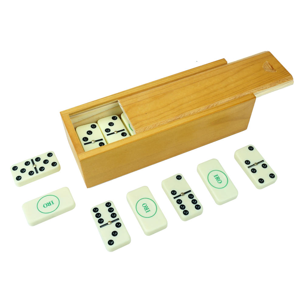 22-03 5010 Silk Screen Domino 9+High-End Wooden Box