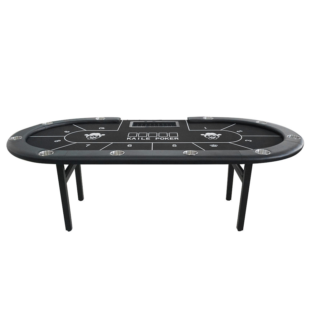 23-1 Black Folding Leg Gambling Table