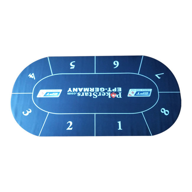 RCL20-02 Rubber Ellipse Poker Table Cloth