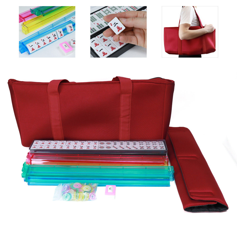 Hot sale colored 2 in 1 mahjong ruler acrylic rack American mahjong accessories factory supplier for playing mahjong games