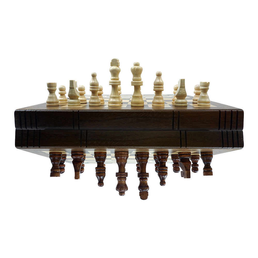 Foldable Chess Set Wooden Large Size Chess Board